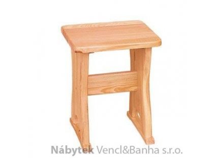 dřevěný taburet z masivního dřeva borovice drewfilip 12