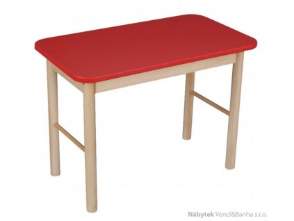 dřevěný dětský stolek z masivního dřeva metdre barevný
