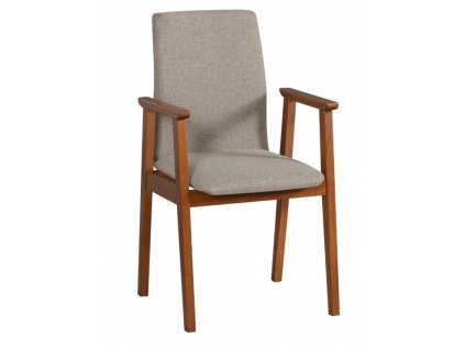 dřevěná jídelní židle z masivu čalouněná Fotel 1 drewmi