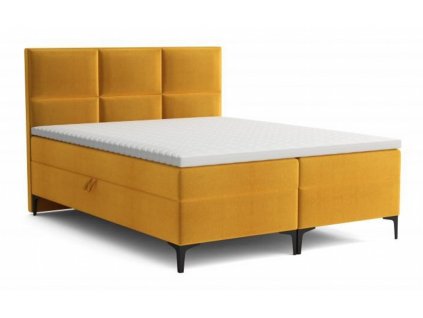 čalouněná dvoulůžková manželská postel Selma box spring taštičková pružina pocket chojm