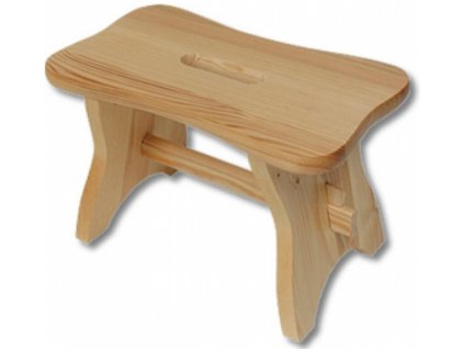 dřevěný taburet z masivního dřeva borovice KT256 pacyg