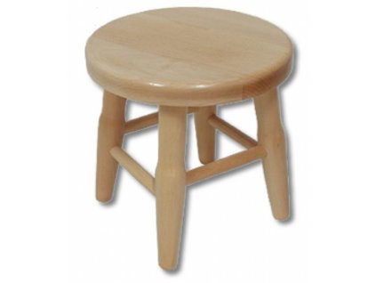 dřevěný mini taburet z masivního dřeva buk KT246 pacyg