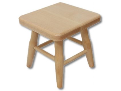 dřevěný mini taburet z masivního dřeva buk KT247 pacyg