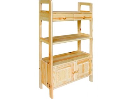 dřevěný regál z masivního dřeva borovice Regál 18 jandr