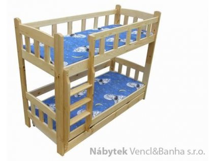 dřevěná patrová postel masivní Idylia chalup