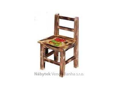dřevěná dětská židlička z jehličnatého masivního dřeva drewfilip 3