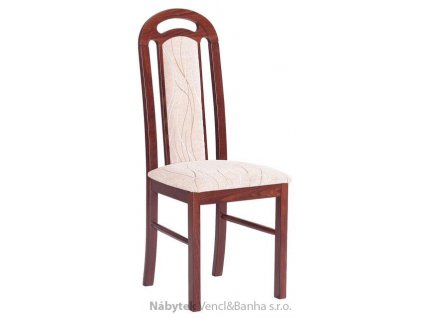 dřevěná čalouněná jídelní židle z masivu Piano drewmi
