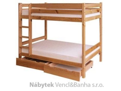 patrová postel, palanda z masivniho dřeva borovice drewfilip 12