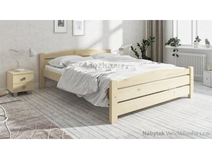 dřevěná jednolůžková postel smrková Kasia maršal