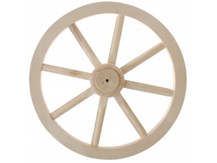 DŘEVĚNÉ KOLO do vozu 42 cm, dřevěná dekorace Pietro