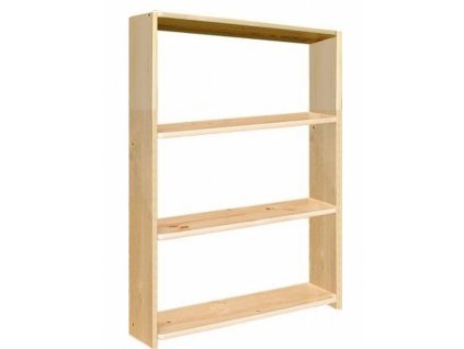 dřevěný regál z masivního dřeva borovice Regál 7 hloubka 23 cm jandr