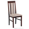 Dřevěná jídelní židle Nilo 2 z masivu – čalouněná