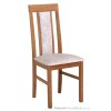 Dřevěná jídelní židle Nilo 2 z masivu – čalouněná