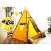dětský stan Teepe TIPI WIGWAM žlutá cikcak mixdre