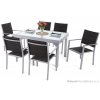 zahradní nábytek hliníkový Orlando Silver Black 6+1 homega