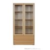 dřevěná buková knihovna, vitrína prosklená z masivního dřeva buk KW421 pacyg
