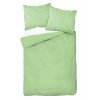 Bavlněné saténové povlečení sv. zelená rozměr 200x220 Detex