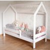 Dětská postel dřevěná bílá Domek Mixdre