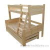 patrová dřevěná trojí postel masivní Imperator chalup skladem