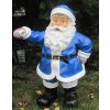 zahradní dekorace z polyesteru Santa Claus Z58 modrý welt