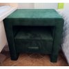 Noční stolek – sametově zelený, 40×35×40 cm skladem