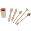 Dřevěná sada v mini kalíšku na dřevěnou lžíci1