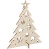 Dřevěný vánoční stromek na stojanu OZDOBA GA06
