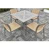 Kavárenský set na terase šedý