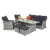 technoratanovy zahradni set bergamo svetle sedy