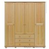 Dřevěná šatní skříň čtyřdveřová z masivního dřeva borovice SF129 Pacyg