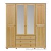 Dřevěná šatní skříň čtyřdveřová z masivního dřeva borovice SF130 Pacyg