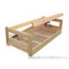Dřevěná jednolůžková postel s úložným prostorem Vision Chalupa