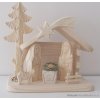 Vánoční dřevěný betlém malý dřevořezba