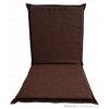 polstry na zahradní nábytek, polstry na židle rozměr 120x50x5 cm tm. hnědá Harmonia
