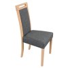 Dřevěná čalouněná jídelní židle z masivu Roma 5