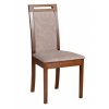 Dřevěná čalouněná jídelní židle z masivu Roma 6