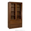 dřevěná buková knihovna, vitrína prosklená z masivního dřeva buk KW407 pacyg