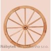 dřevěná závěsná dekorace kolo B velké z masivního dřeva drewfilip 33