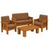 Dřevěný nábytek v moderním stylu teak