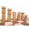 Desková hra, dřevěné šachy vyřezávané ORAWA 116 mad