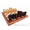 Desková hra, dřevěné šachy vyřezávané ORAWA 116 mad