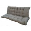 polstr na houpačku 160 cm, polstry na zahradní nábytek šedá Harmonia