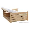 Dřevěná jednolůžková postel s úložným prostorem Arkadia Chalupa