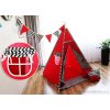 dětský stan Teepe TIPI WIGWAM červená cikcak mixdre