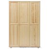 Dřevěná šatní skříň trojdveřová z masivního dřeva borovice SF105 Pacyg