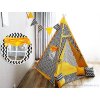 dětský stan Teepe TIPI WIGWAM cikcak žlutá mixdre