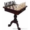 dřevěný šachový stůl včetně figurek 101A mad
