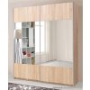 Moderní šatní skříň s posuvnými dvířky se zrcadlem Wario Maridex
