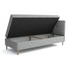Čalouněná jednolůžková postel, gauč Enzo box spring pružina Bonnell Chojm