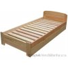 Dřevěná jednolůžková postel s úložným prostorem Rocky Chalupa